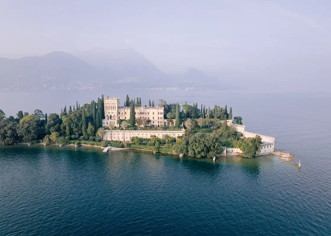 Island in lake garda Italy called Isola di garda