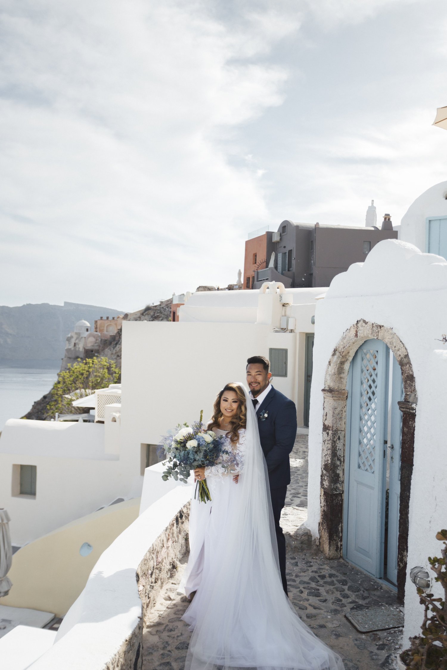 Spring Elopement in Santorini, Greece