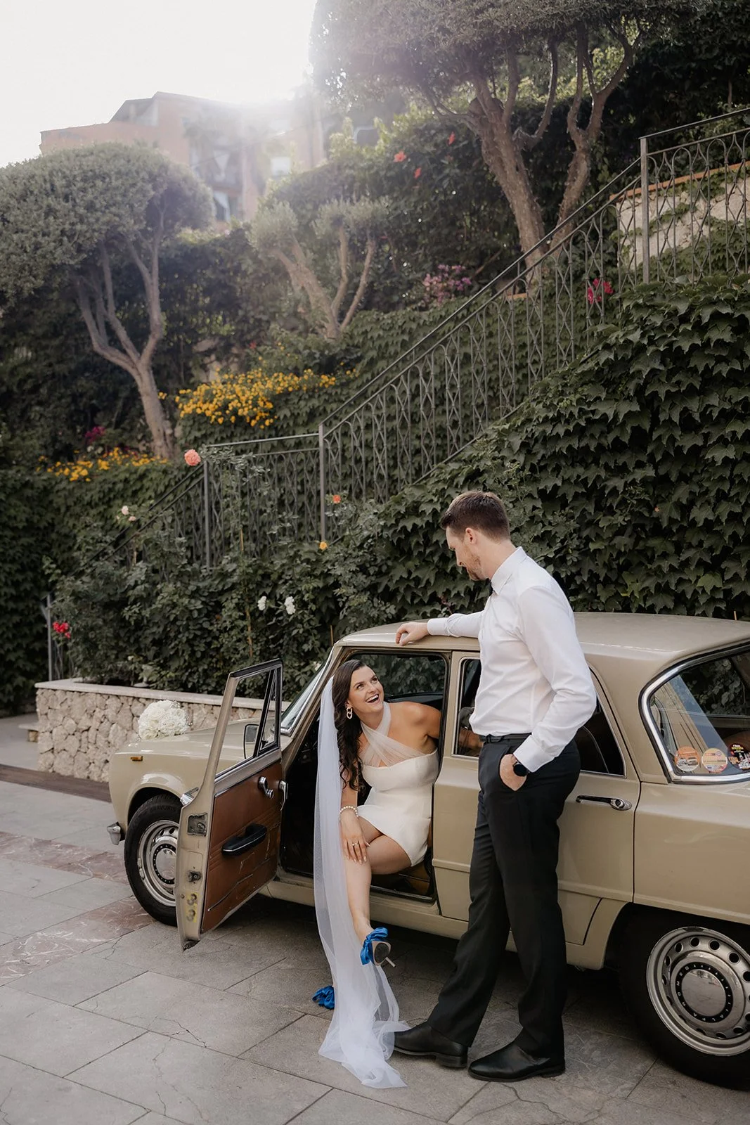 joyful wedding elopement in taormina, sicily