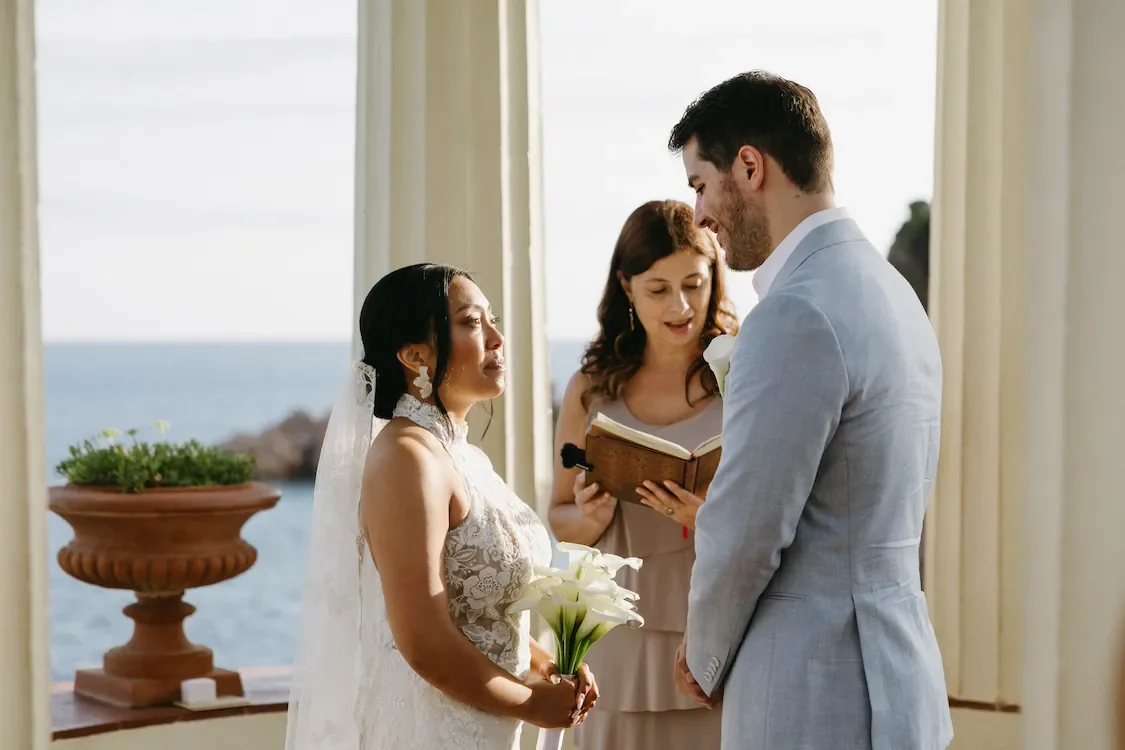 Elopement couple ceremony in Costa Brava Spain - Somewhere Crazy