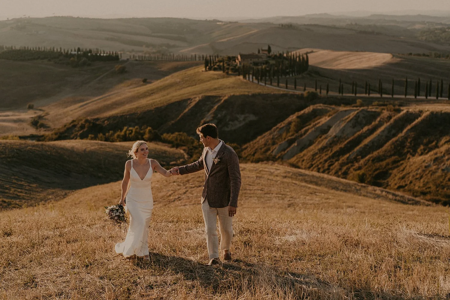 Jake and Kristen elopement in Tuscany