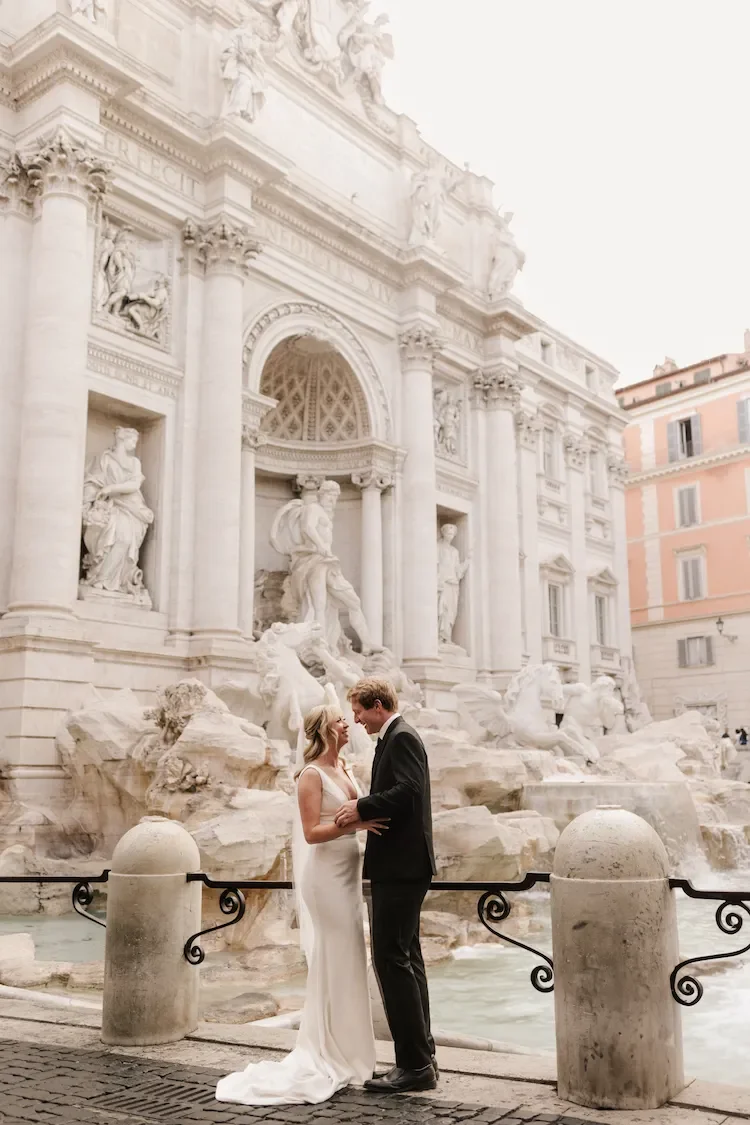 Elopement couple portrait in Europe