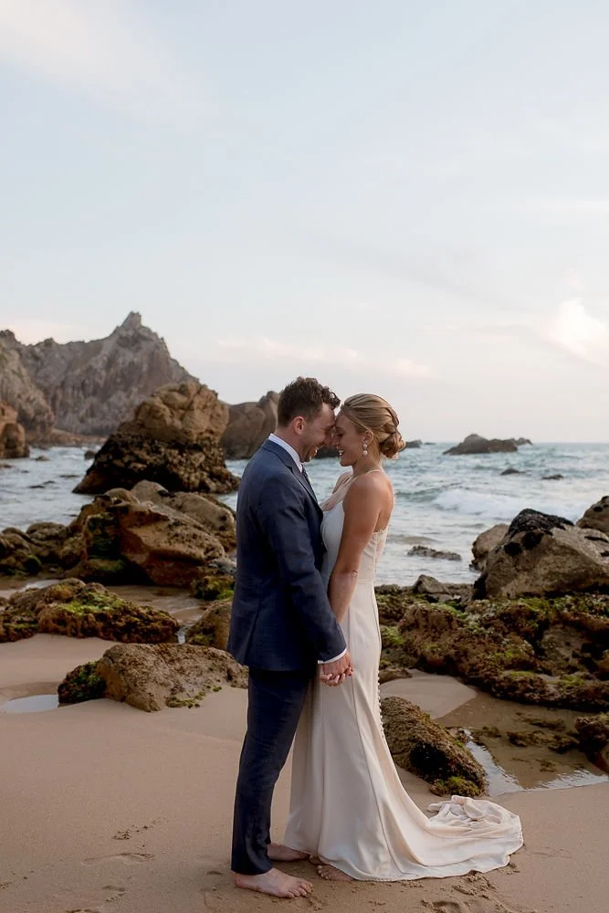 Romantic Beach Elopement in Sintra, Portugal