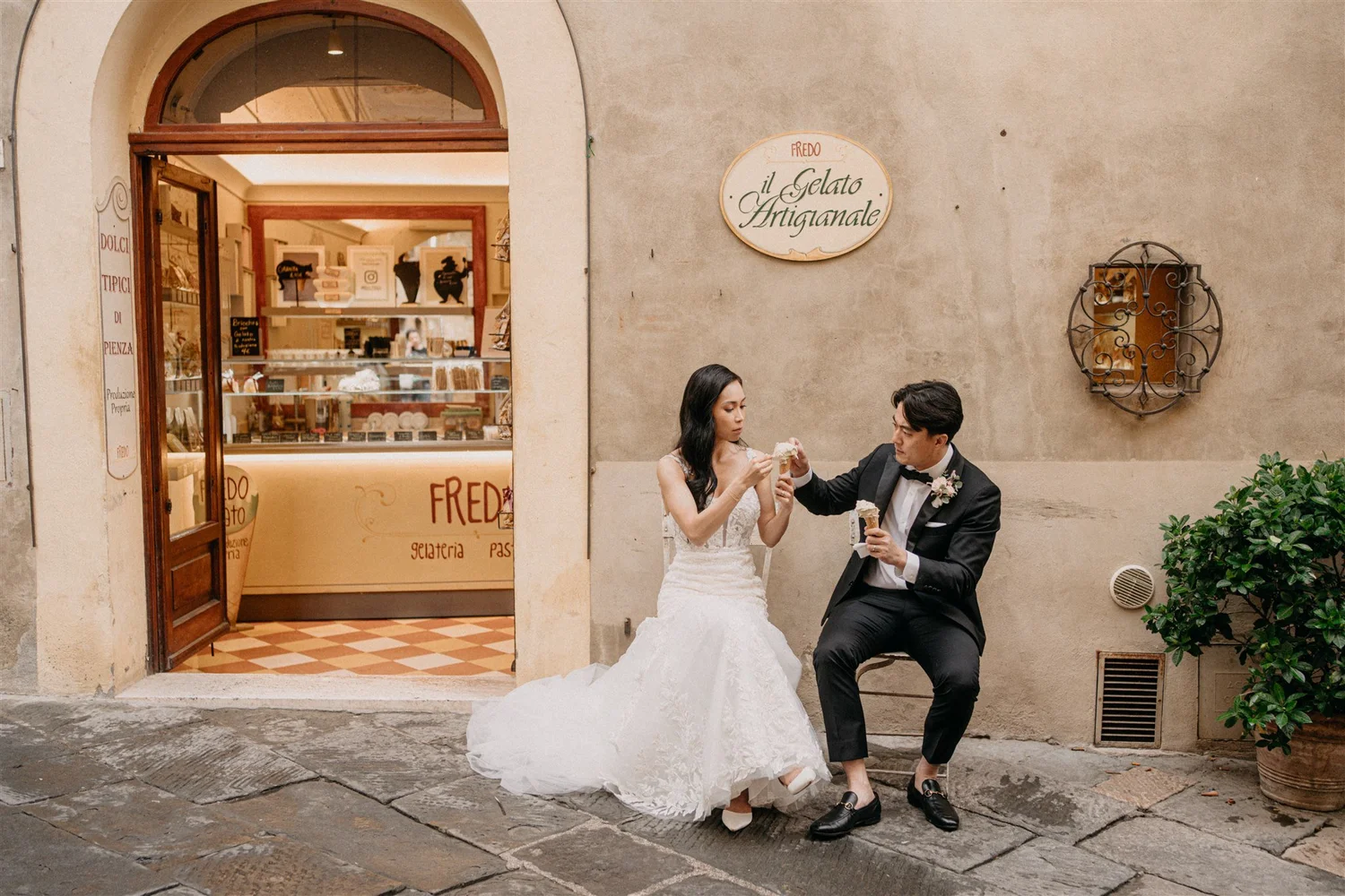 Outdoor ceremony in Tuscany, Italy