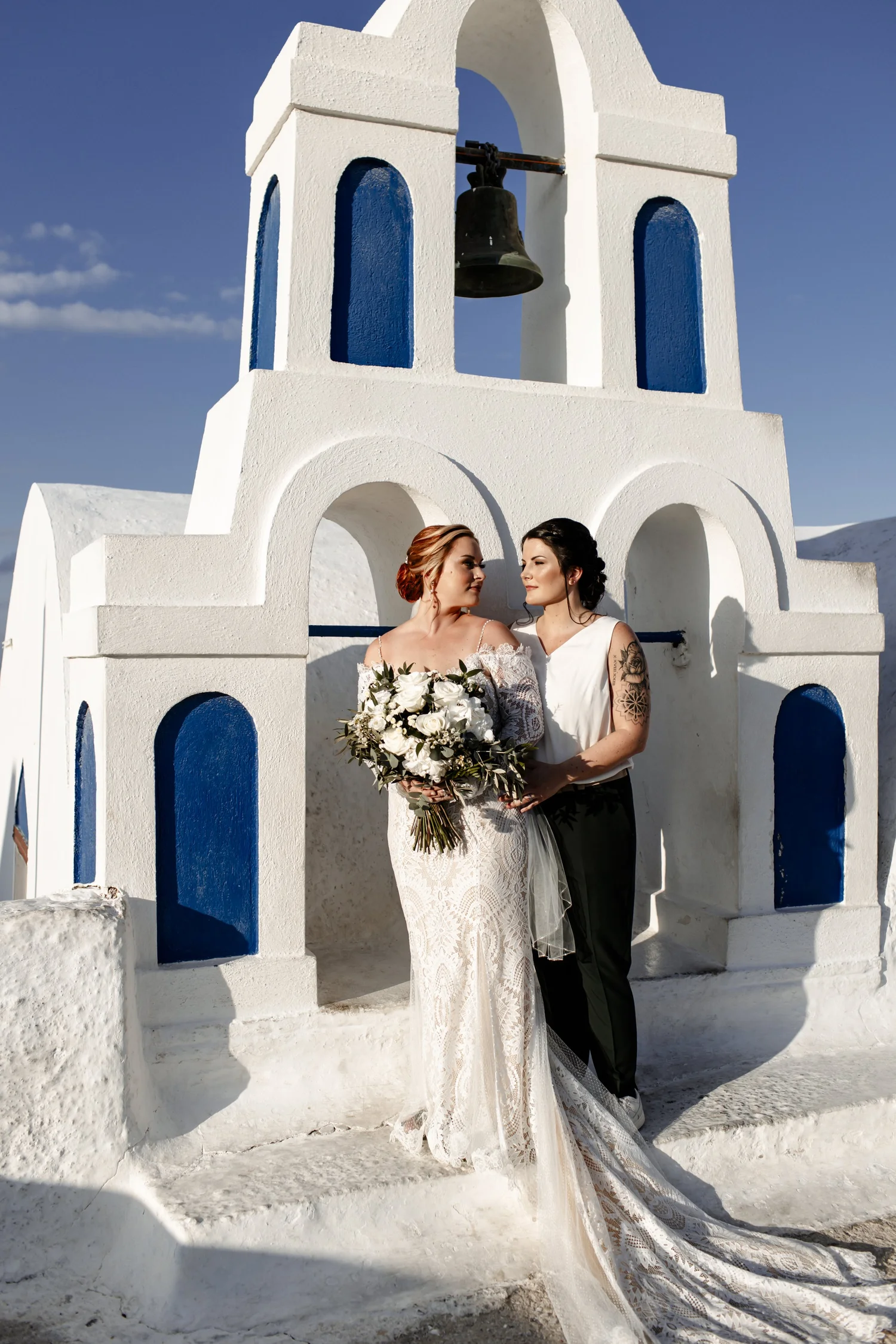 LGBT Wedding Elopement in Santorini